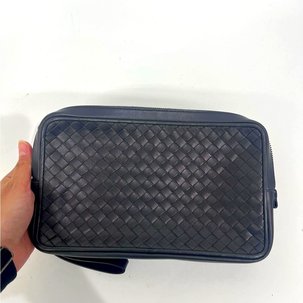 Bottega Veneta Bag Clutch Intrecciato Black🖤🖤🖤EUC